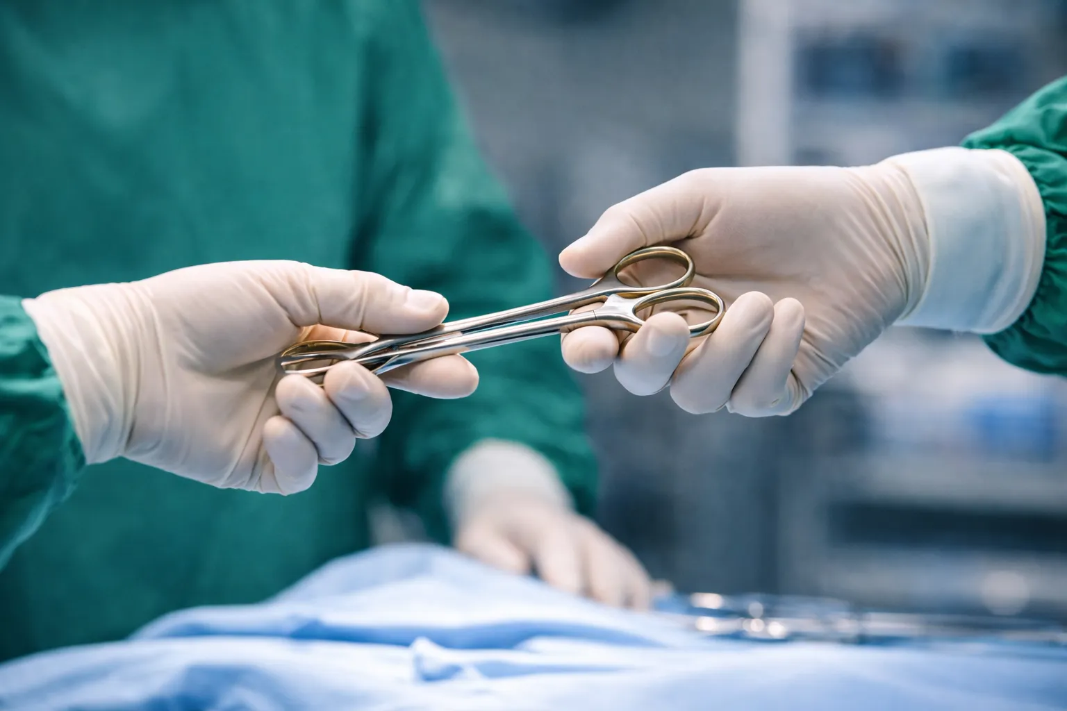Surgical instruments close-up (sample)