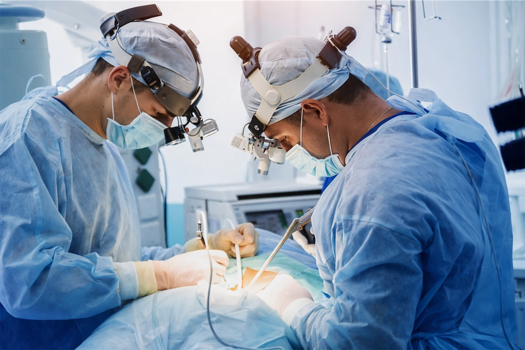 Modern surgical theatre with advanced equipment